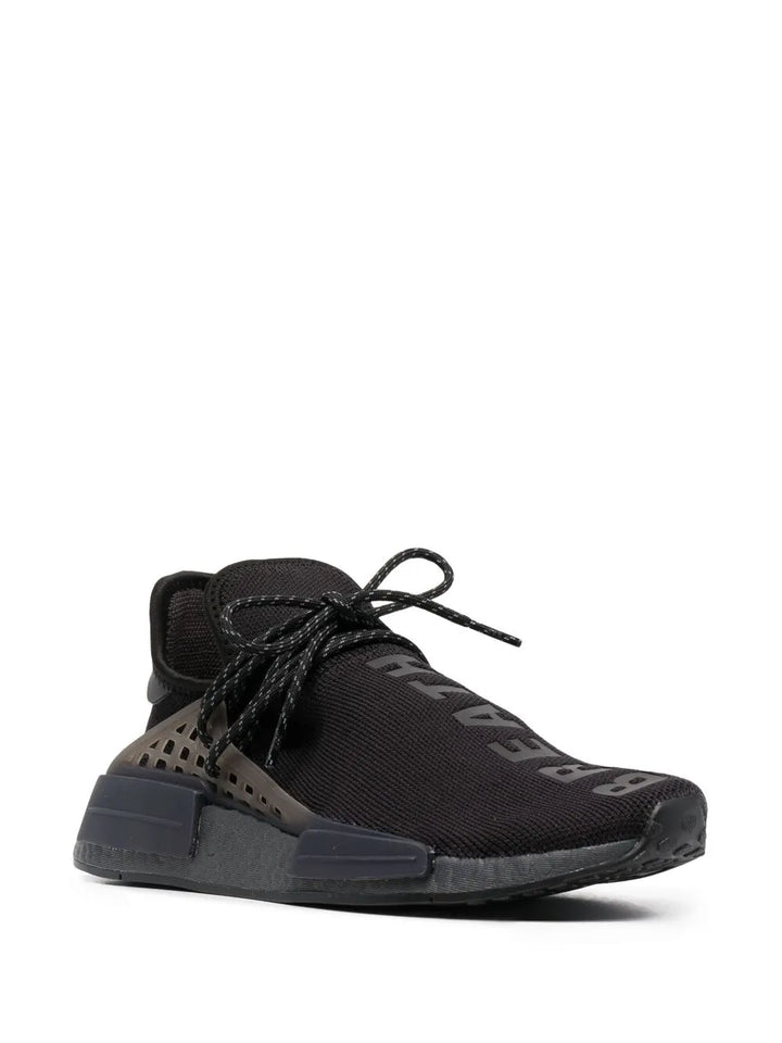 adidas X Pharrell Nmd Hu Black Future Sneakers — Black — Size US M 6 - US W 7.5 — Side View