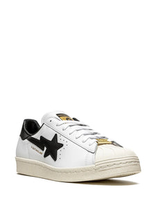 adidas X Bapte Superstar 80S White/Black Sneakers — Same as shown — Size US M 8 - US W 9.5 — Top View