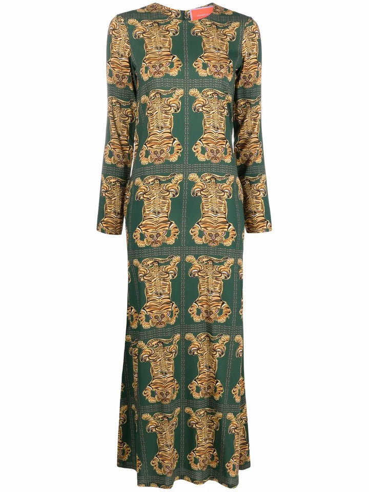 La Doublej Swing Tiger Print Dress — Same as shown — Size XS — Front View