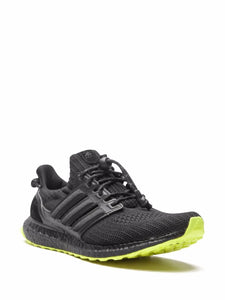adidas X Ivy Park Ultraboost Black/Hi-Res Yellow Sneakers — Core Black/Hi-Res Yellow — Size US M 11.5 - US W 13 — Top View