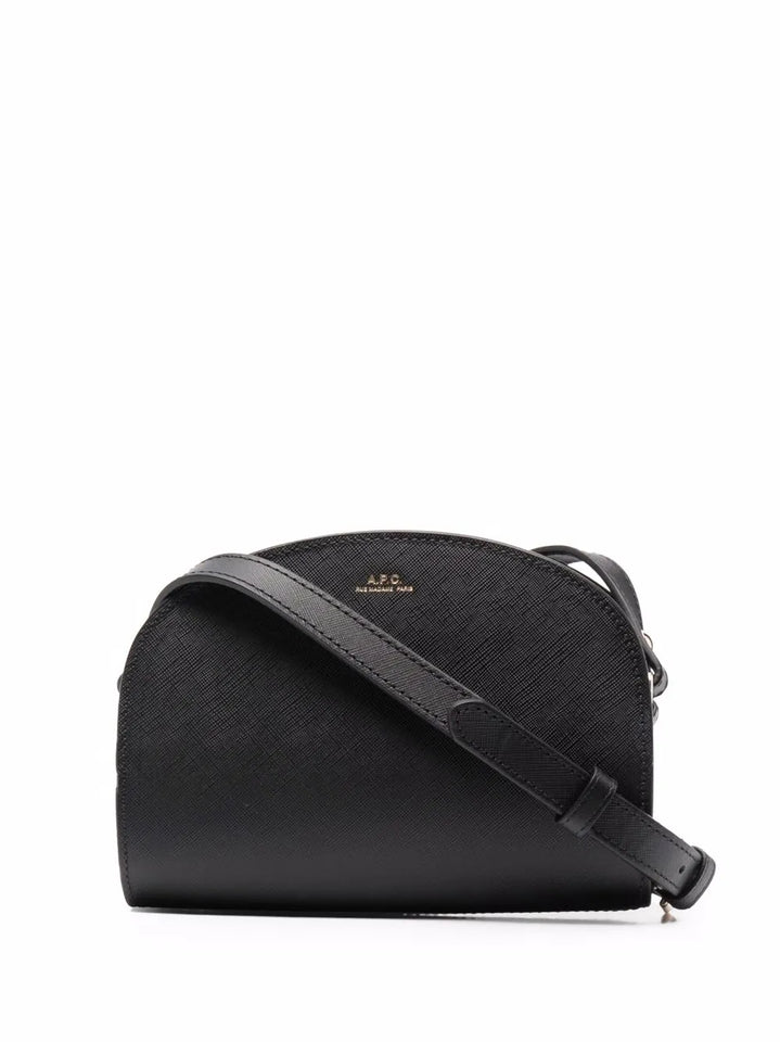 Apc Demi Lune Leather Shoulder Bag — Same as shown — Size One Size — Front View