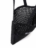 Prada Interwoven Design Logo Print Shoulder Bag — Same as shown — Size One Size — Detail View