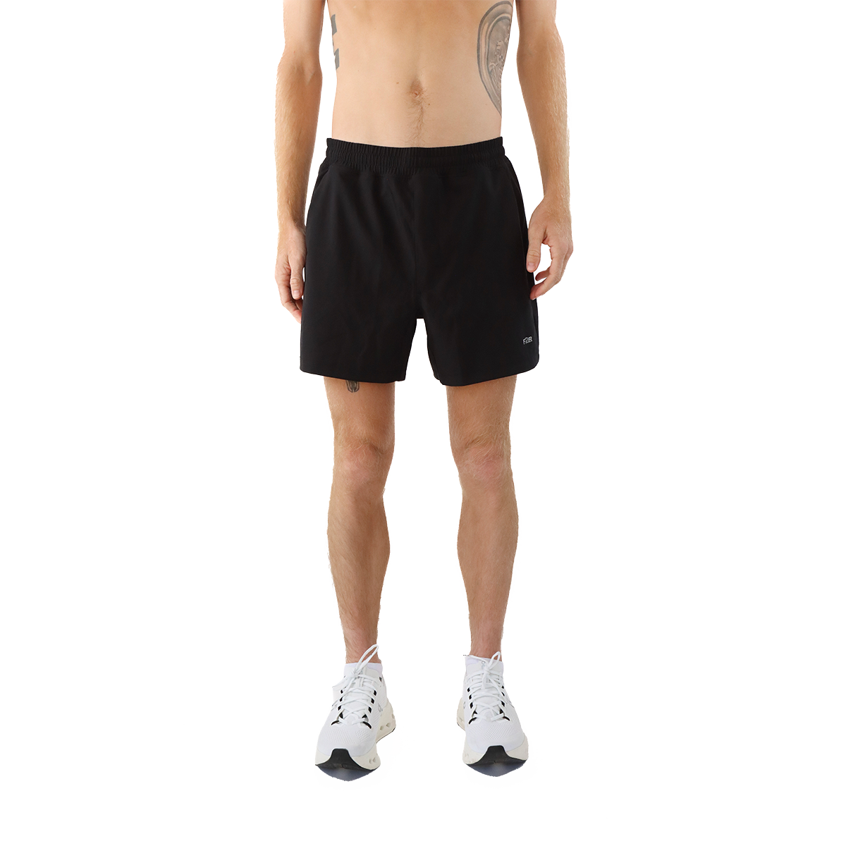 F2R Mens Lightstreme 5" Short — Black — Size Small — Front View