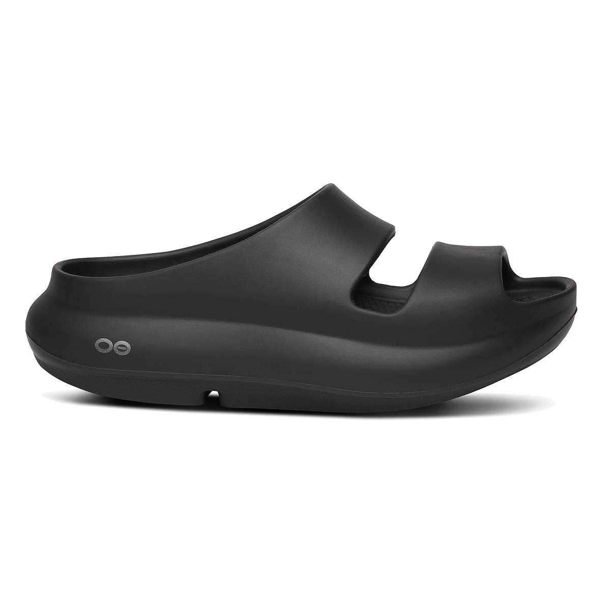 Oofos OOyea — Black — Size D — Width 3 M / 5 W — Detail View
