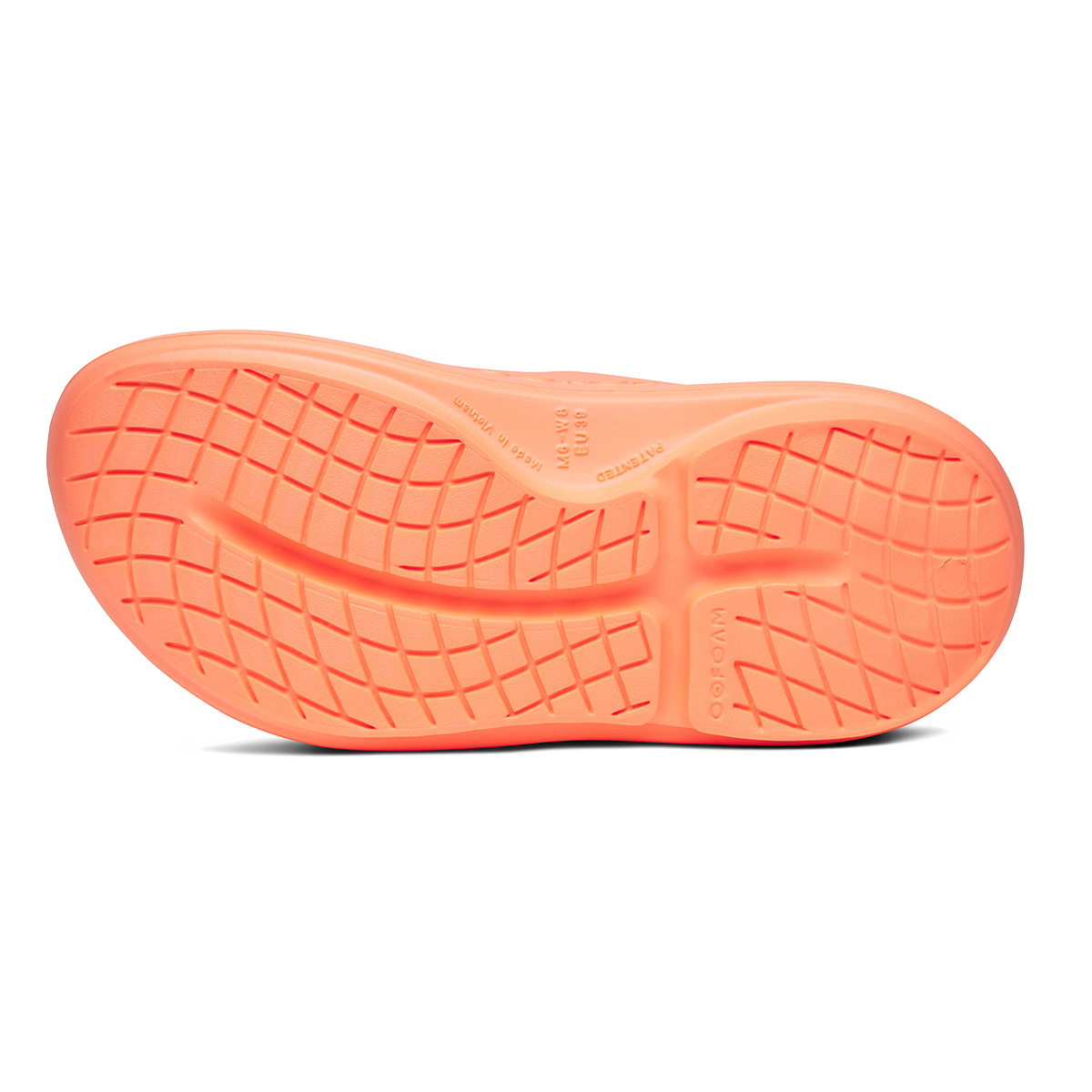 Oofos OOyea — Black — Size D — Width 3 M / 5 W — Top View