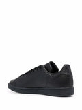 adidas Leather Low-Top Sneakers — Core Black — Size US M 10 - US W 11.5 — Back View