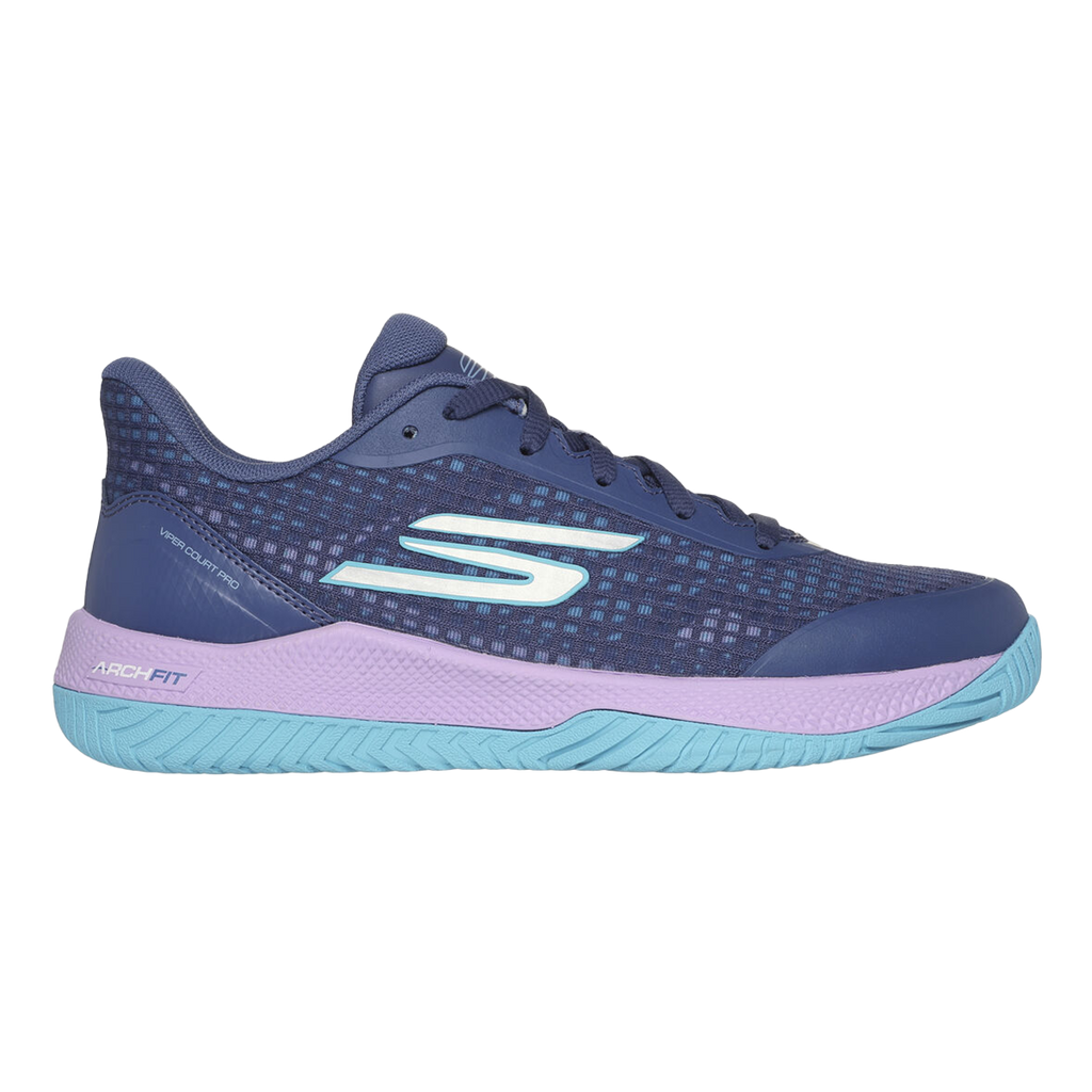 Skechers Viper Court Pro — Black - Blue — Size B — Width 6 — Alternate View 8
