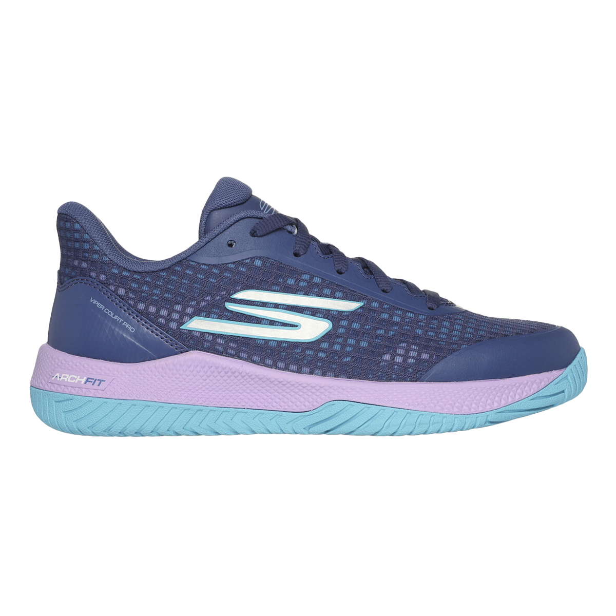 Skechers Viper Court Pro — Black - Blue — Size B — Width 6 — Alternate View 8