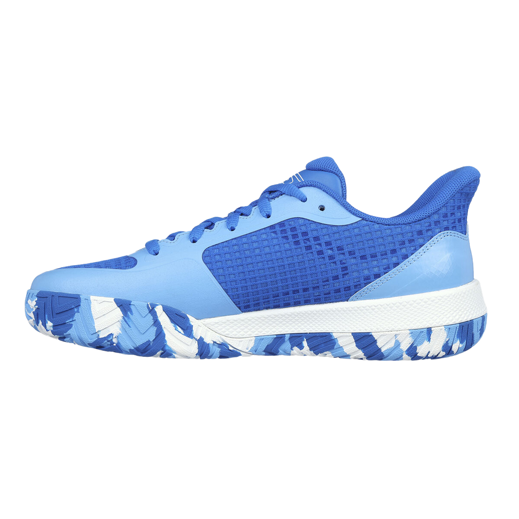 Skechers Viper Court Pro — Black - Blue — Size B — Width 6 — Lifestyle View
