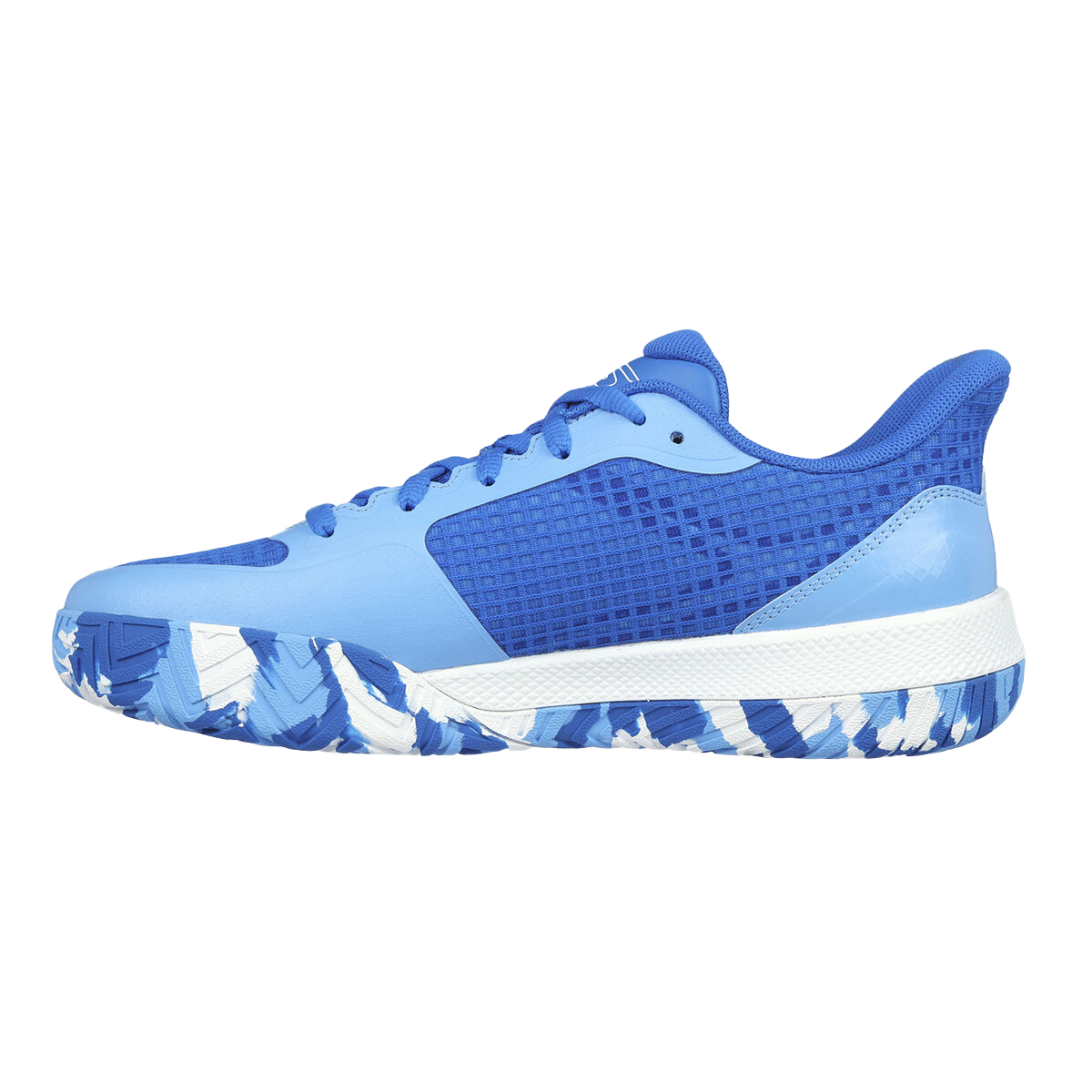 Skechers Viper Court Pro — Black - Blue — Size B — Width 6 — Lifestyle View
