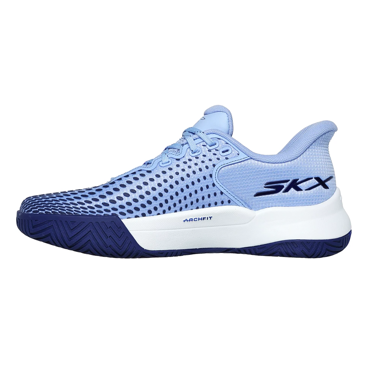 Skechers Viper Court Elite — Black - White — Size B — Width 6.5 — Lifestyle View