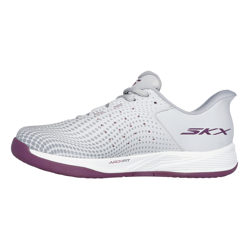 Skechers Viper Court Reload — Blue Synthetic - White Trim — Size B — Width 6 — Top View