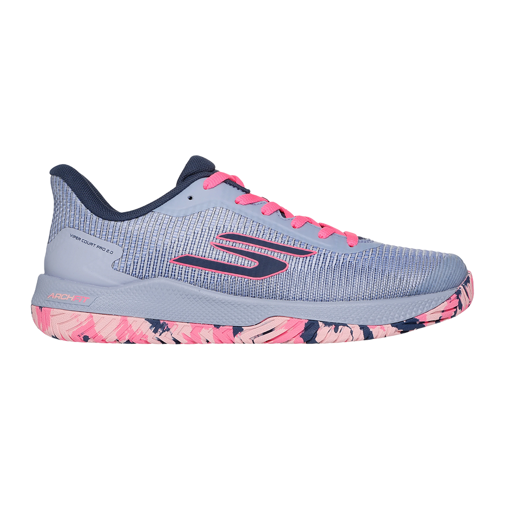 Skechers Viper Court Pro 2.0 — Grey — Size B — Width 7 — Front View