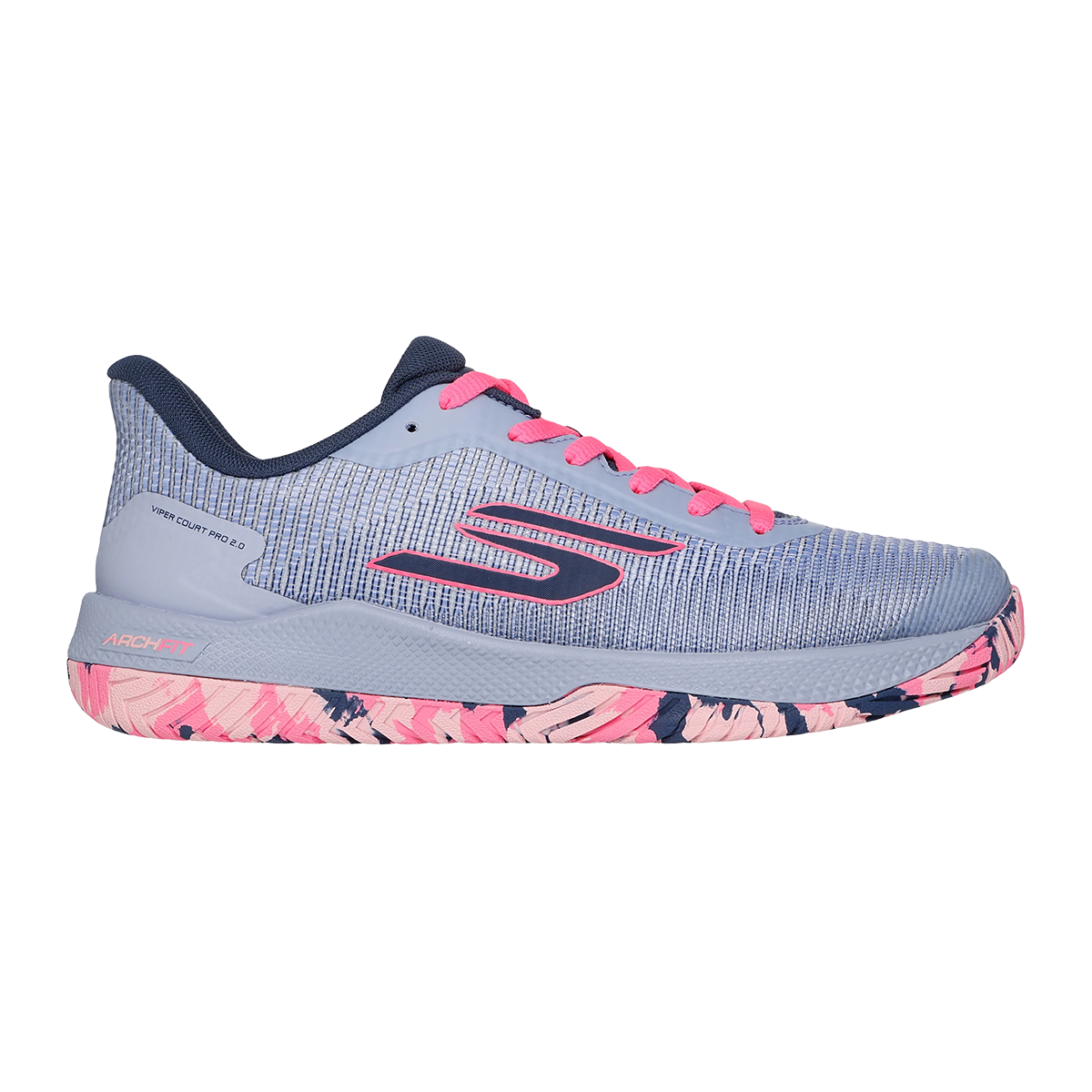 Skechers Viper Court Pro 2.0 — Grey — Size B — Width 7 — Front View