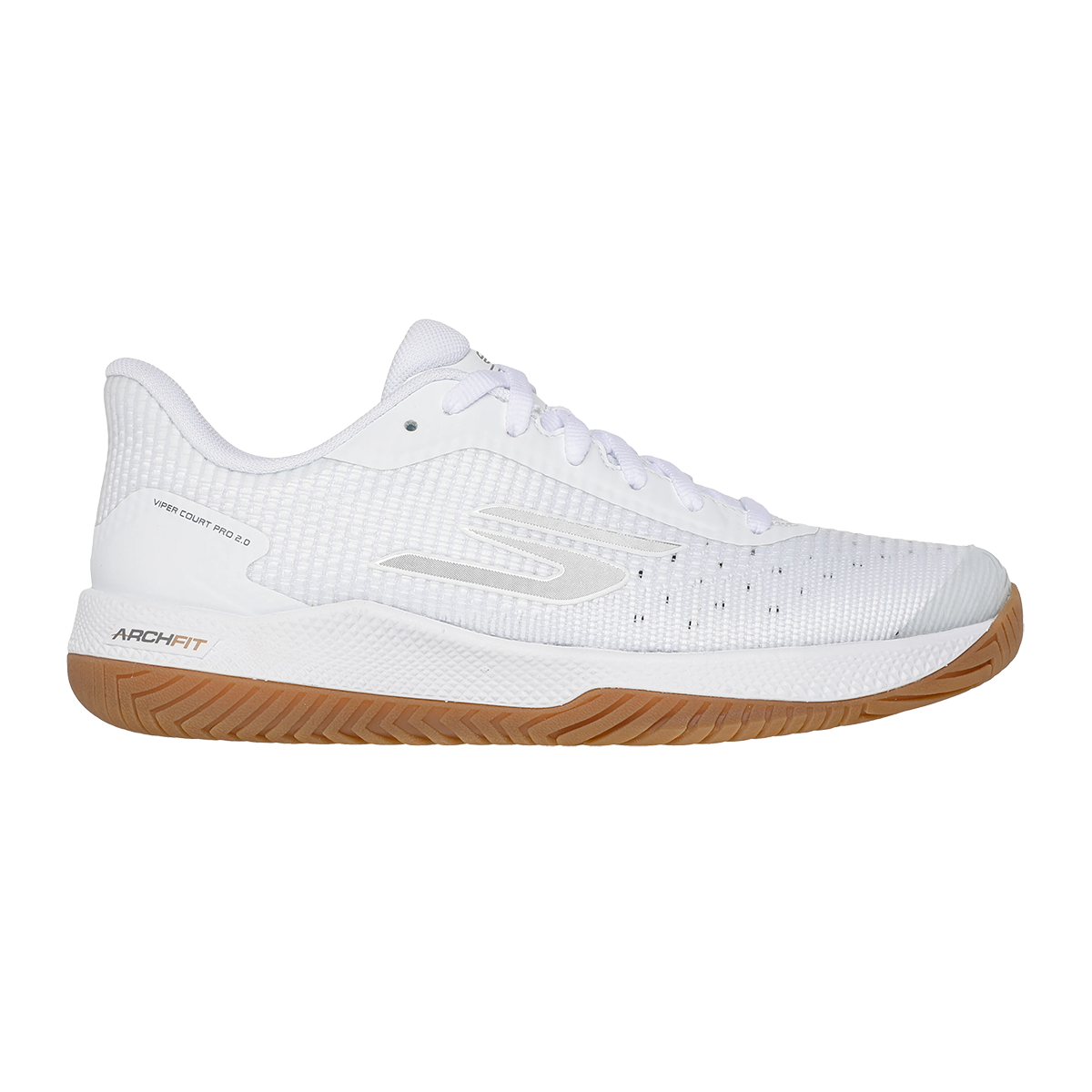 Skechers Viper Court Pro 2.0 — Grey — Size B — Width 7 — Back View