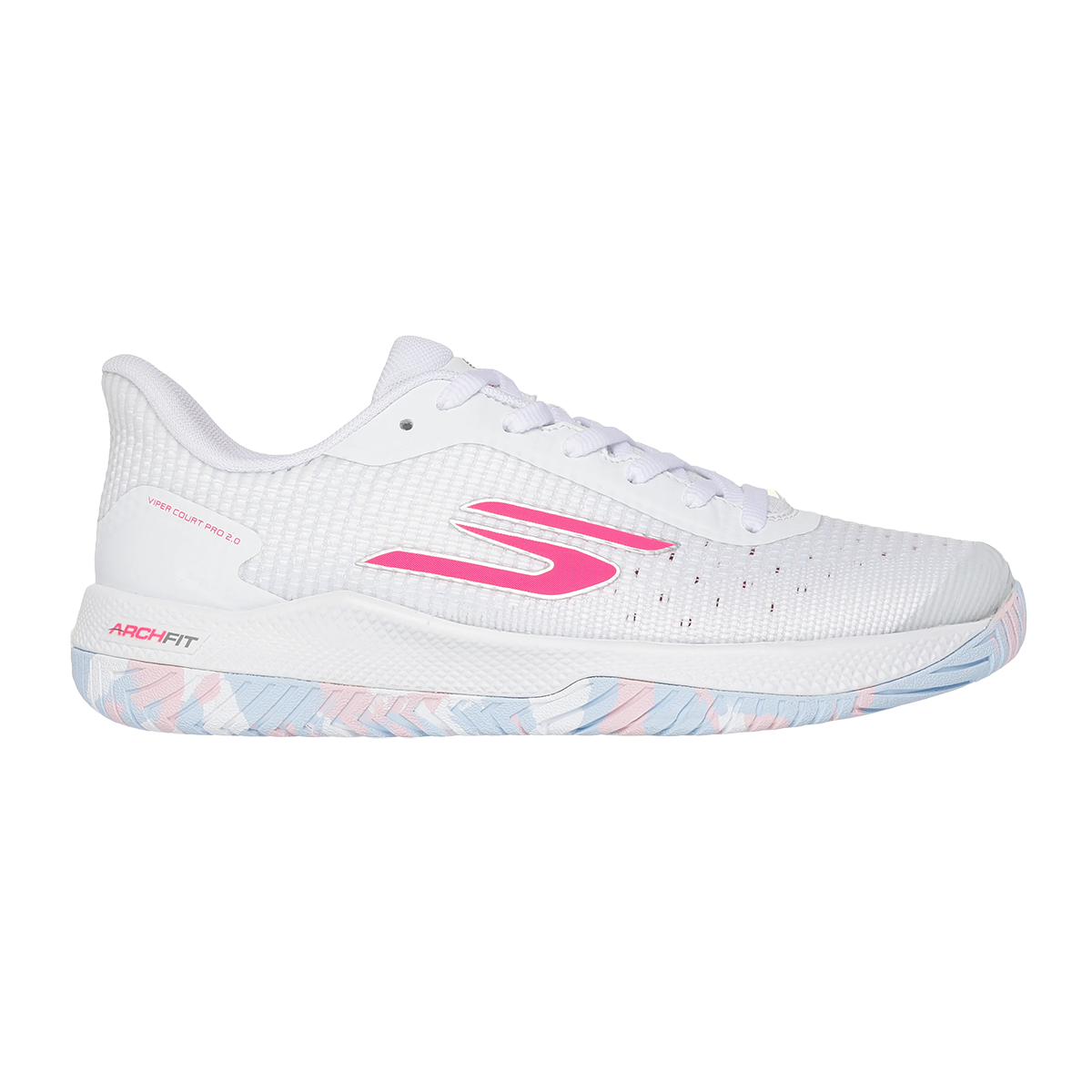 Skechers Viper Court Pro 2.0 — Grey — Size B — Width 7 — Detail View