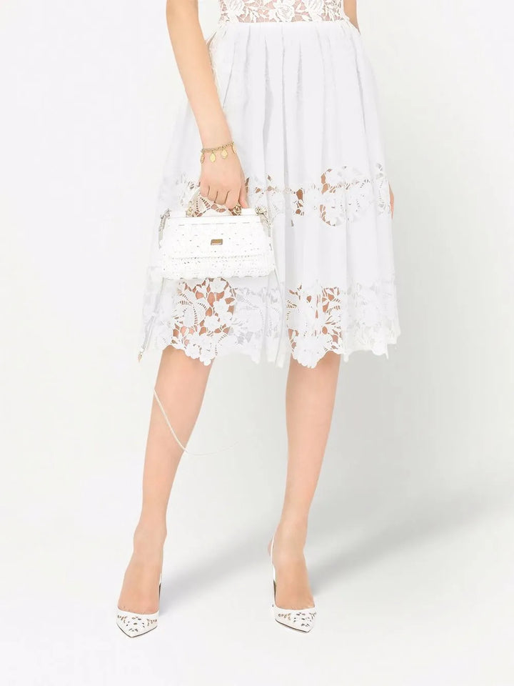 Dolce Gabbana Small Sicily Raffia Top Handle Bag — Same as shown — Size One Size — Side View