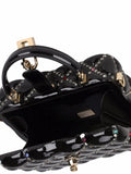 Dolce Gabbana Dolce Box Rhinestone Embellished Top Handle Bag — Same as shown — Size One Size — Detail View