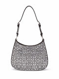 Prada Cleo Crystal Embellished Shoulder Bag — Same as shown — Size One Size — Back View