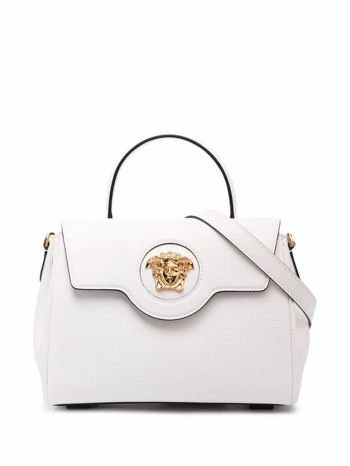Versace La Medusa Leather Hand Bag — Same as shown — Size One Size — Lifestyle View