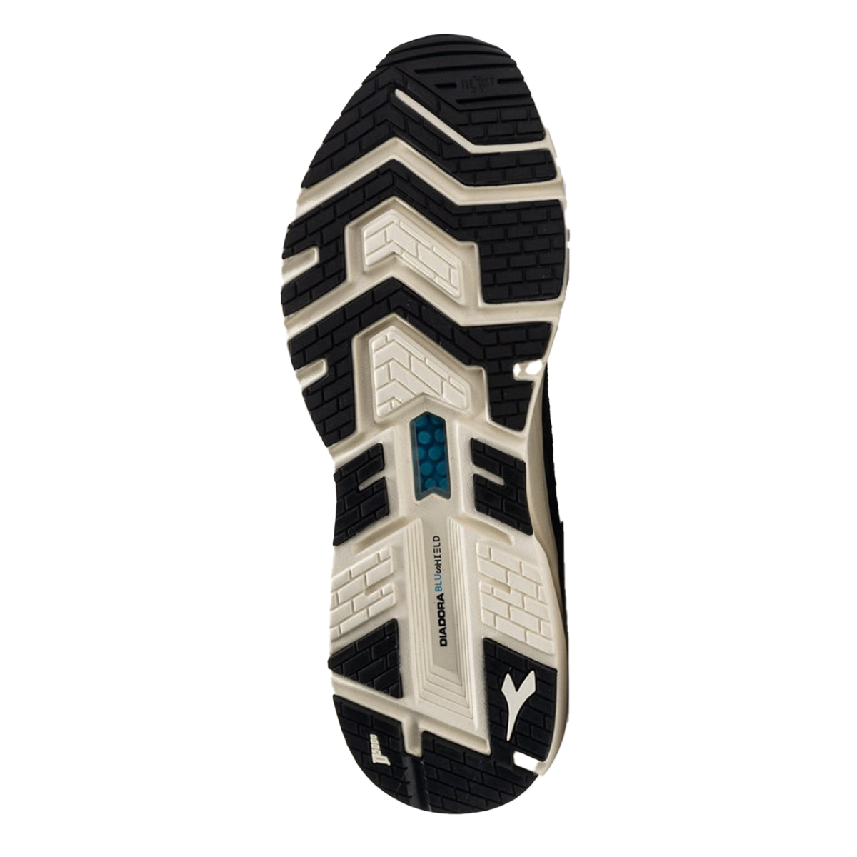Diadora Mythos Blushield Volo Hip — Black - Almond Milk — Size D — Width 6 — Back View