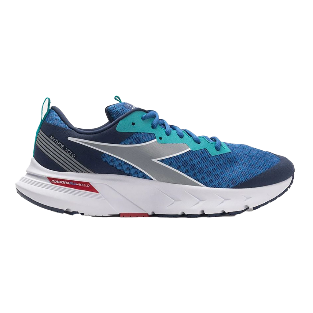 Diadora Mythos Blushield Volo — Federal Blue - Blue Corsair - Silver — Size D — Width 6.5 — Lifestyle View