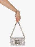 Dolce Gabbana Dg Logo Crystal Embellished Shoulder Bag — Same as shown — Size One Size — Top View
