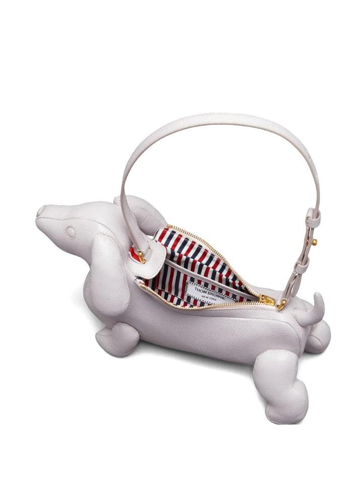 Thom Browne Hector Pebbled Leather Shoulder Bag — Same as shown — Size One Size — Top View