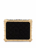 Dolce Gabbana Dolce Box Raffia Top Handle Bag — Same as shown — Size One Size — Back View