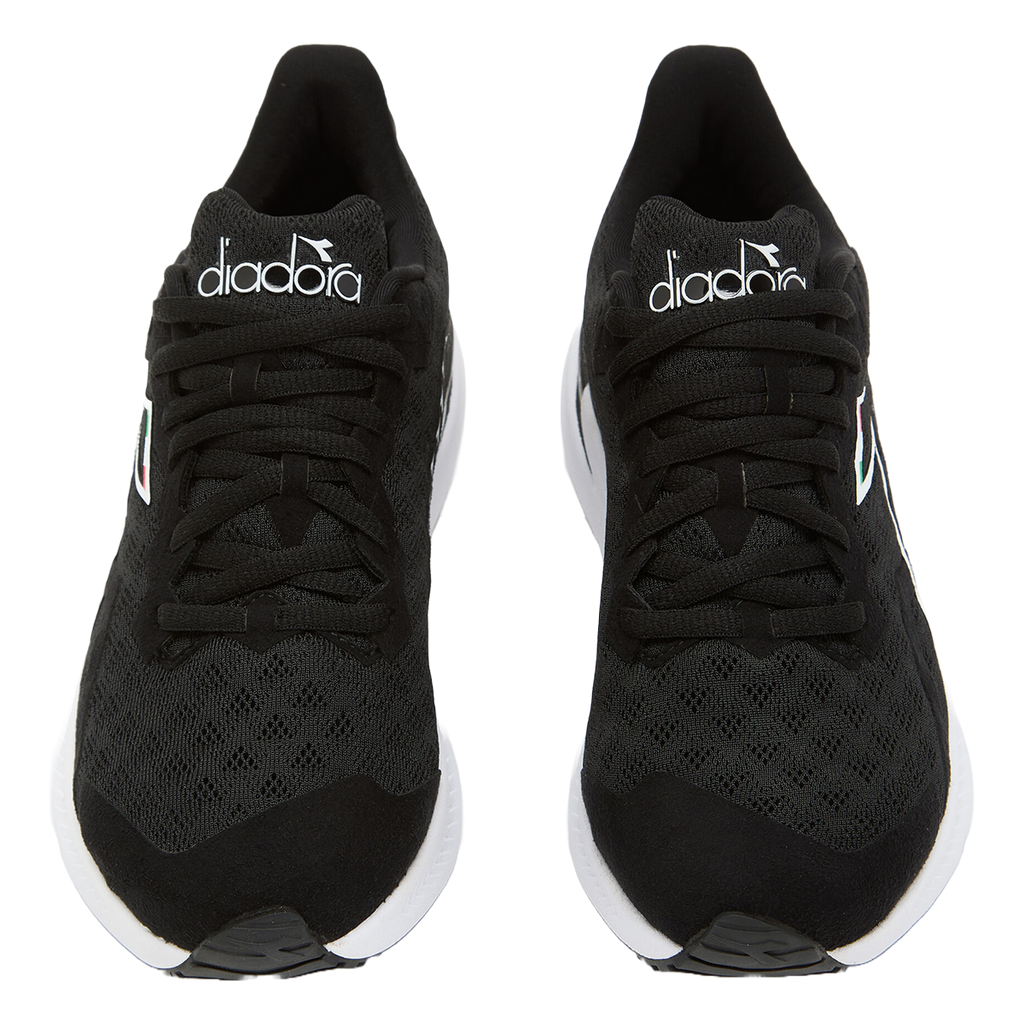 Diadora Mythos Volo 3 — Black - White — Size Y — Width 1.5 — Back View