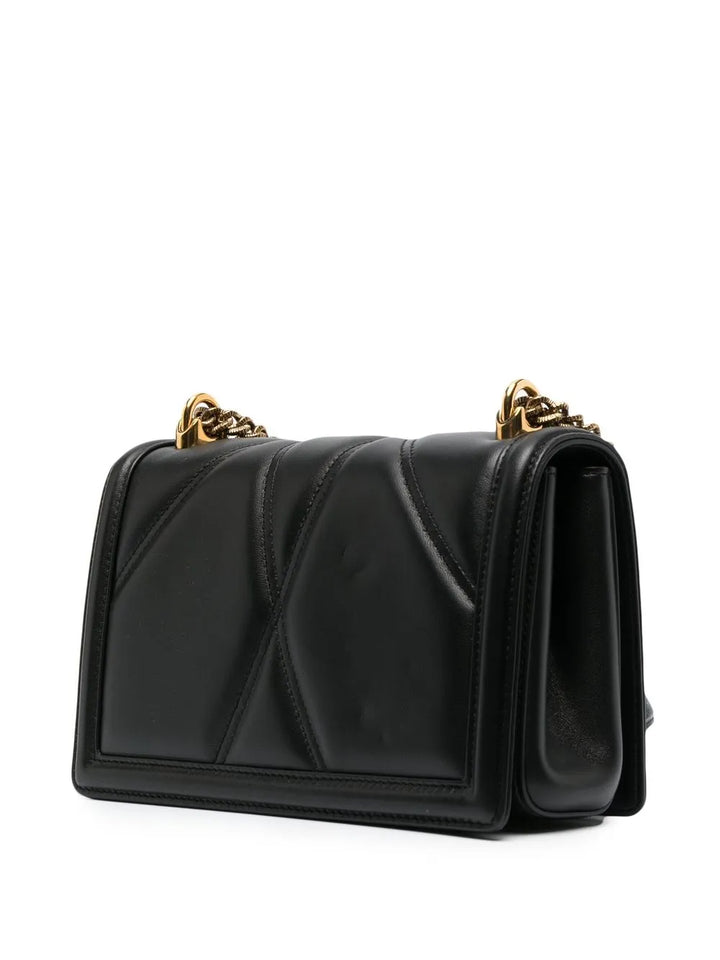 Dolce Gabbana Medium Devotion Quilted Shoulder Bag — Same as shown — Size One Size — Back View