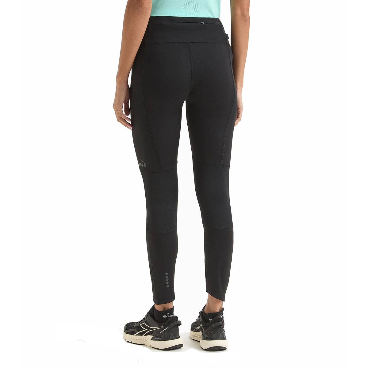 Diadora Run Crew Tight — Grey Cloud — Size XSmall — Back View