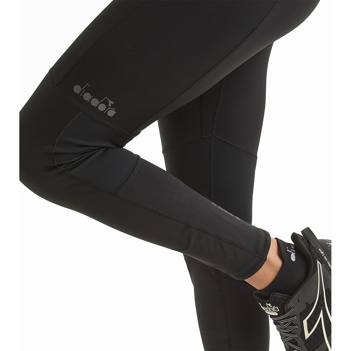 Diadora Run Crew Tight — Grey Cloud — Size XSmall — Top View