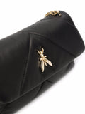 Patrizia Pepe Chevron Leather Shoulder Bag — Same as shown — Size One Size — Top View