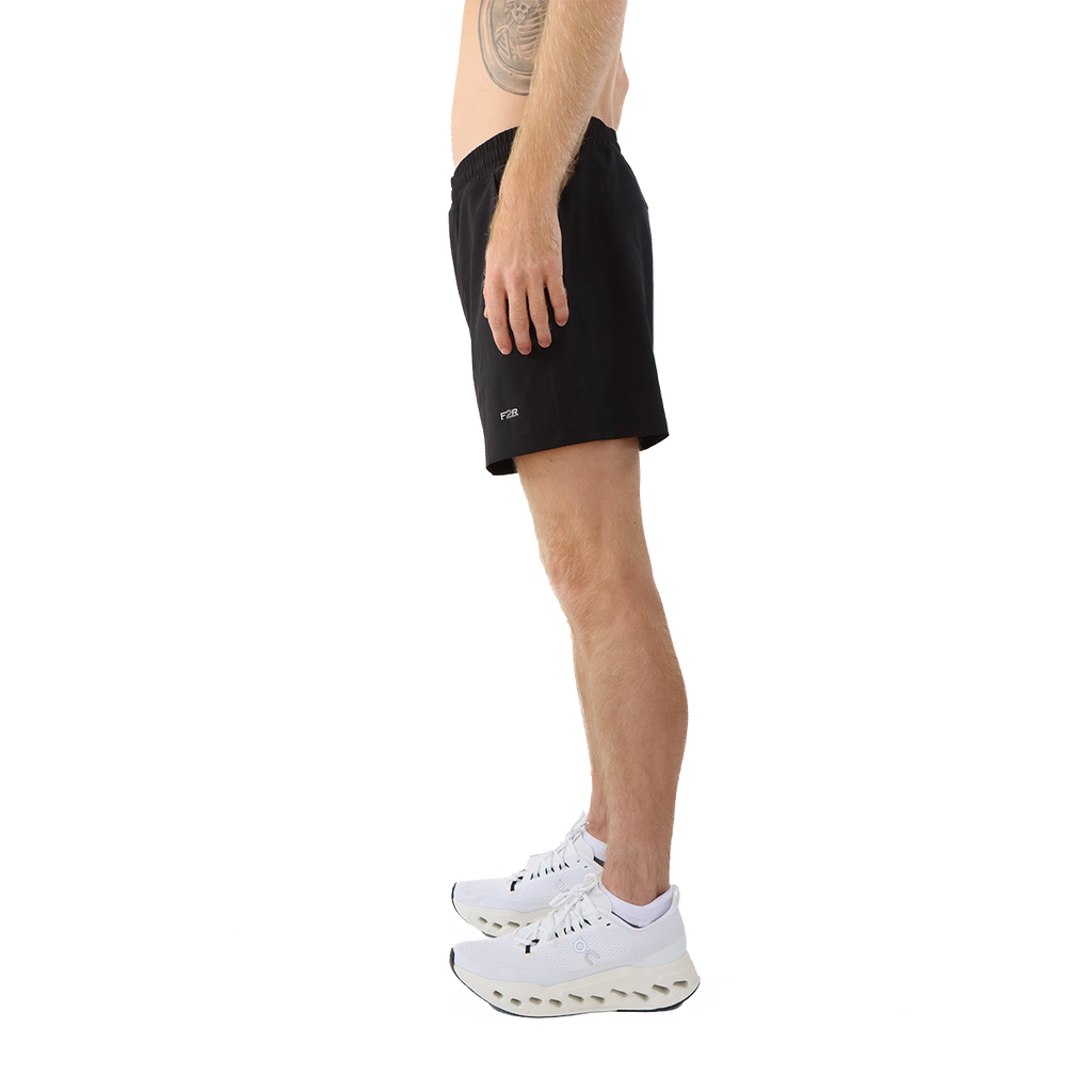 F2R Mens Lightstreme 5" Short — Black — Size Small — Top View