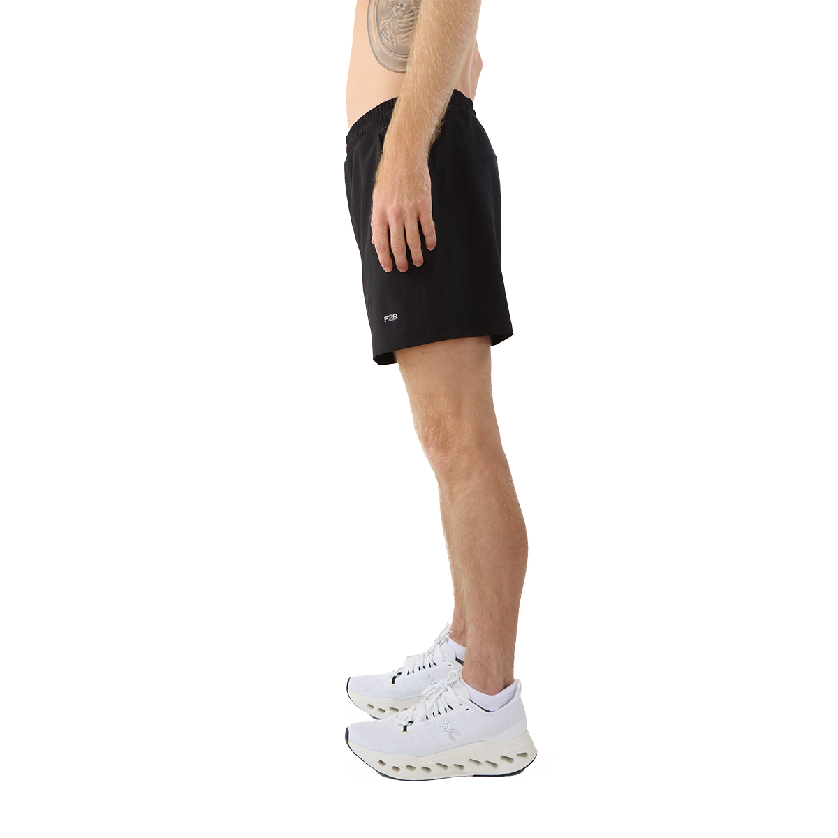 F2R Mens Lightstreme 5" Short — Black — Size Small — Top View