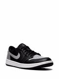Air Jordan 1 Low Golf Shadow Sneakers — Grey/Black — Size US M 9.5 - US W 11 — Side View
