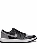 Air Jordan 1 Low Golf Shadow Sneakers — Grey/Black — Size US M 9.5 - US W 11 — Front View