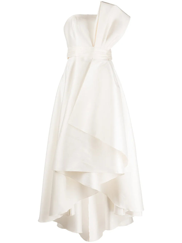 Sachin Babi Tara Draped Strapless Gown — Same as shown — Size XS — Front View
