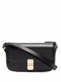 Apc Grace Leather Shoulder Bag — Same as shown — Size One Size — Front View