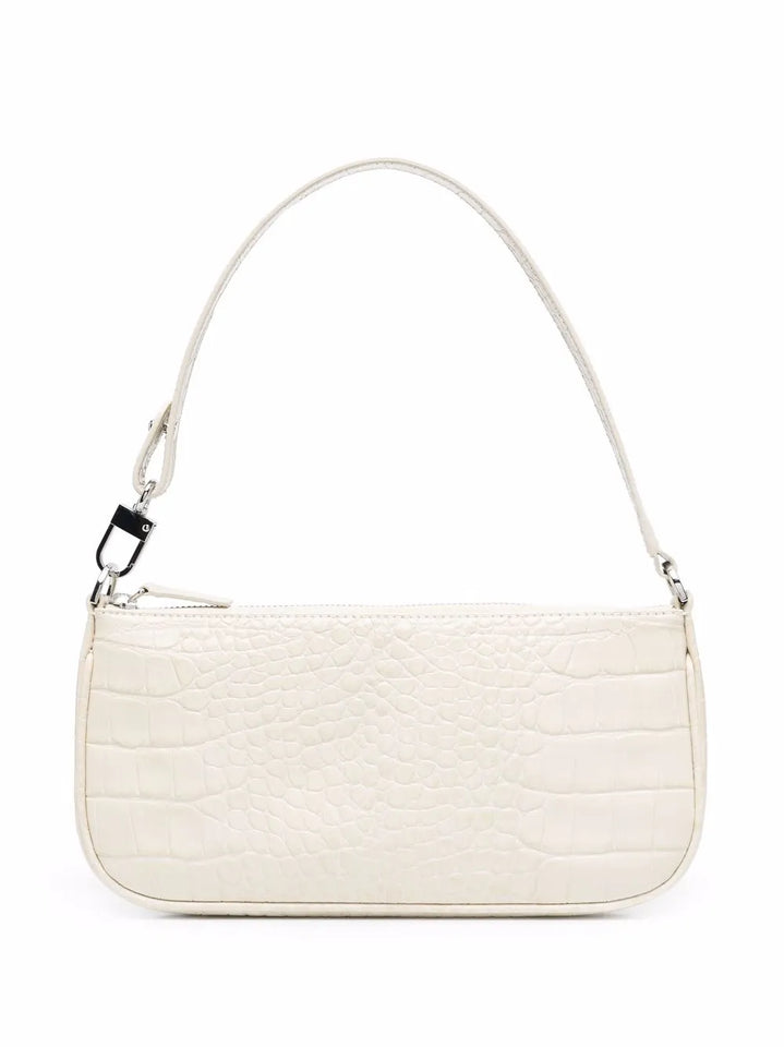By Far Rachel Crocodille Effect Shoulder Bag — Same as shown — Size One Size — Front View
