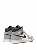 Air Jordan 1 Mid Light Smoke Grey 2.0 Sneakers — Light Smoke Grey/White/Anthracite — Size US M 11.5 - US W 13 — Back View