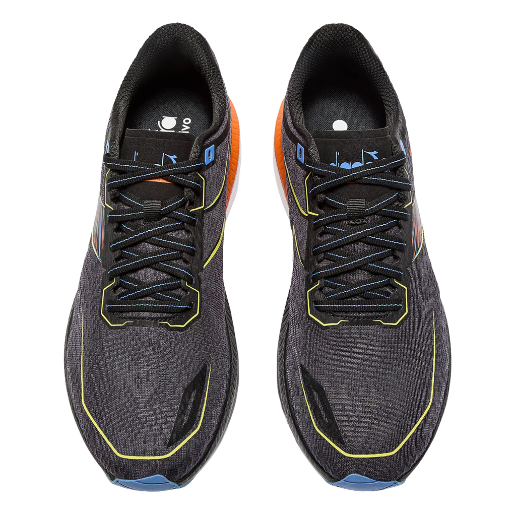 Diadora Mythos Blushield Volo 5 — White - Nectarine - Lemon Chrome — Size D — Width 10 — Alternate View 14