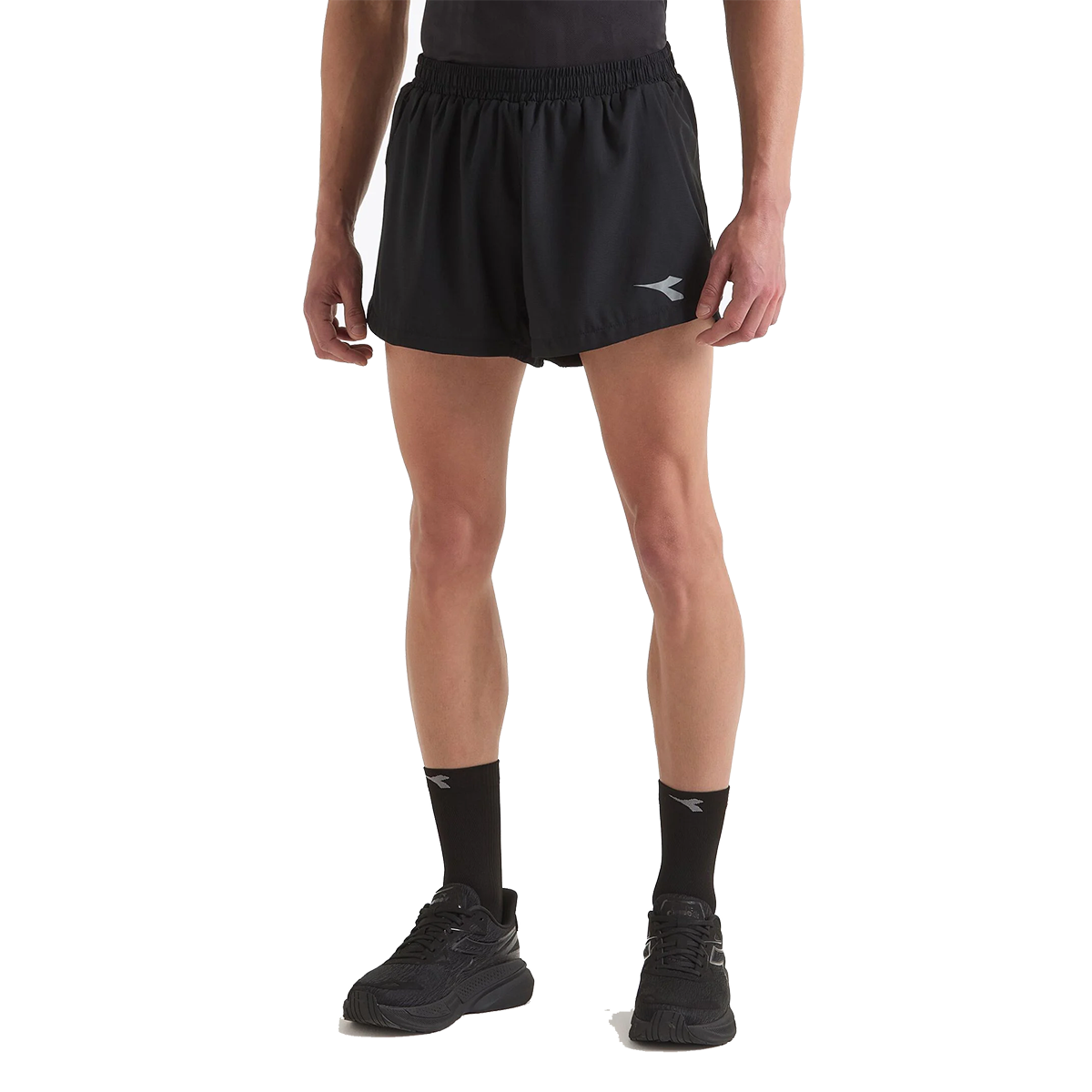 Diadora Super Light Split Shorts 3" — Black - Black — Size Small — Alternate View 10