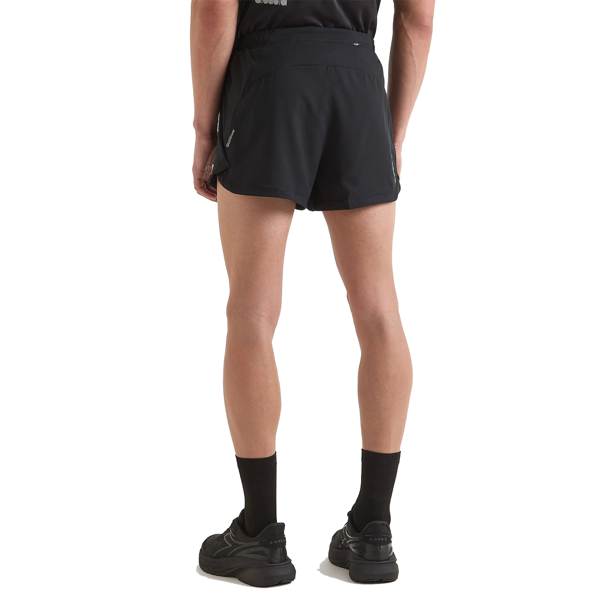 Diadora Super Light Split Shorts 3" — Black - Black — Size Small — Alternate View 11