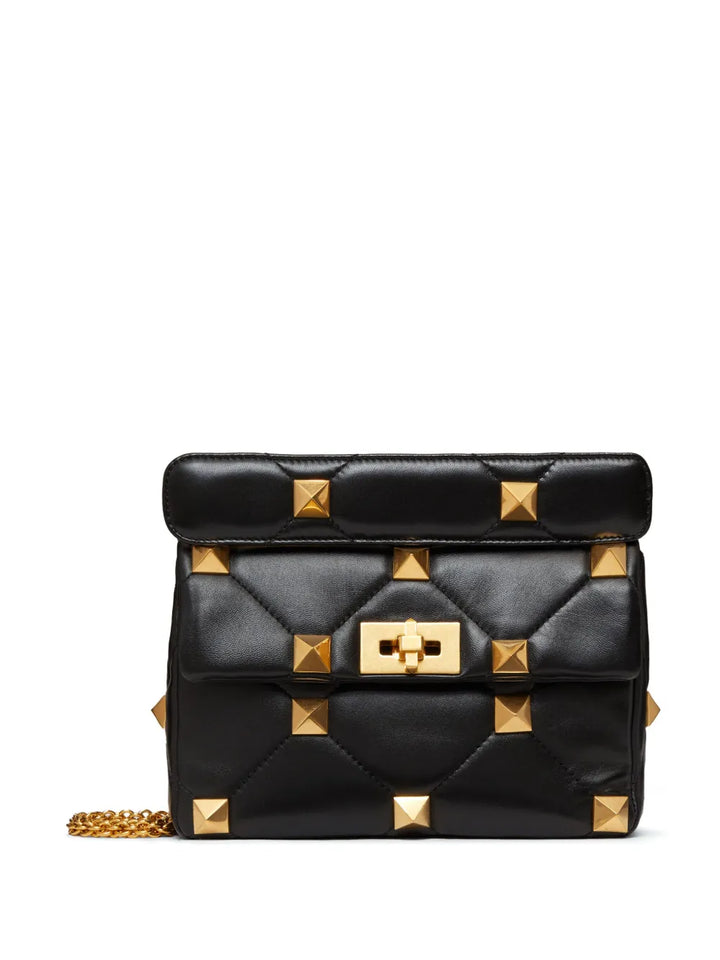 Valentino Garavani Medium Roman Stud Shoulder Bag — Same as shown — Size One Size — Front View