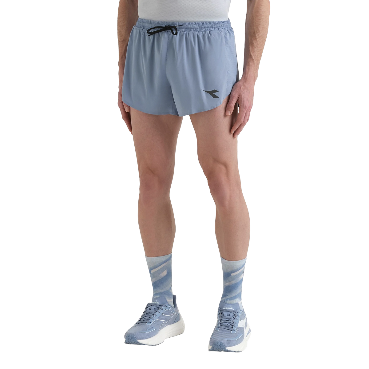 Diadora Split Shorts 3 Super Light Fibrazero — Endless Sky — Size Large — Front View