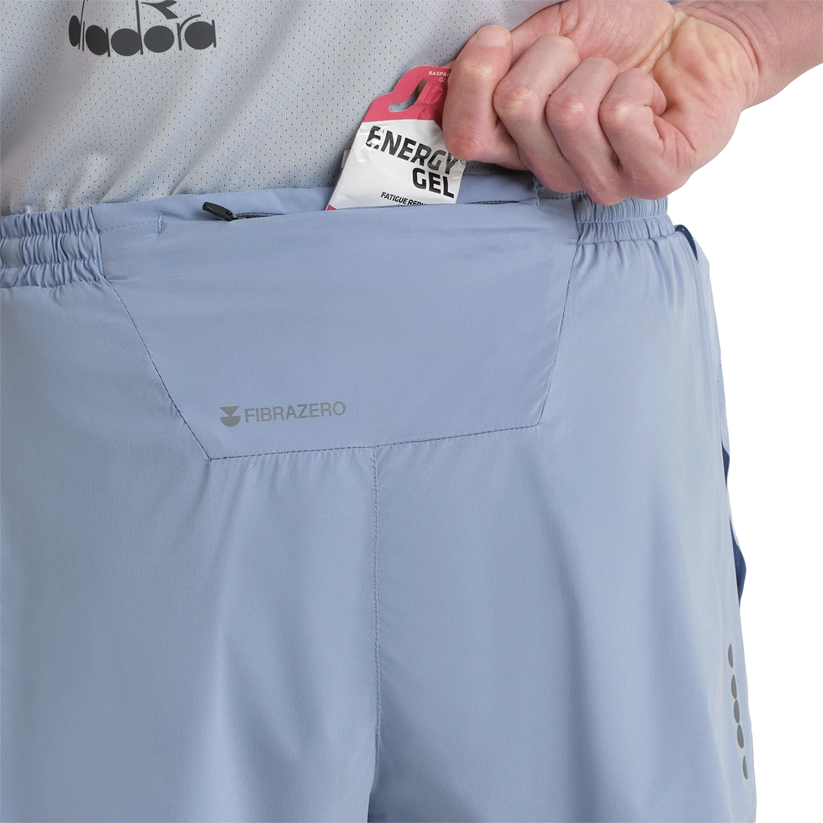 Diadora Split Shorts 3 Super Light Fibrazero — Endless Sky — Size Large — Detail View