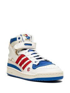 adidas X Eric Emanuel Forum 84 High Midnight Madness/Kansas Jayhawks Sneakers — Same as shown — Size US M 4 - US W 5.5 — Top View