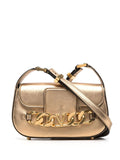 Valentino Garavani Vlogo Chain Leather Shoulder Bag — Same as shown — Size One Size — Front View
